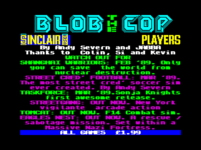 Blob the Cop image, screenshot or loading screen