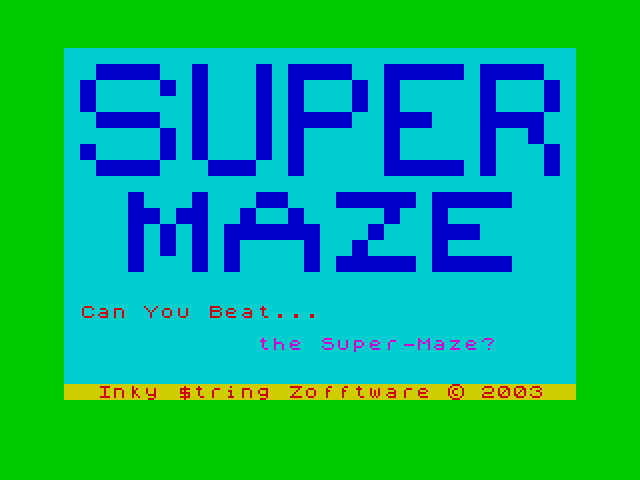 Super Maze image, screenshot or loading screen